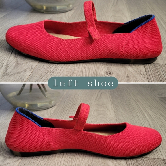 Rothy's The Square Mary Jane Lollipop Red + Leopard Sole, Women's US 6.5 EU 36.5 - Picture 9 of 16